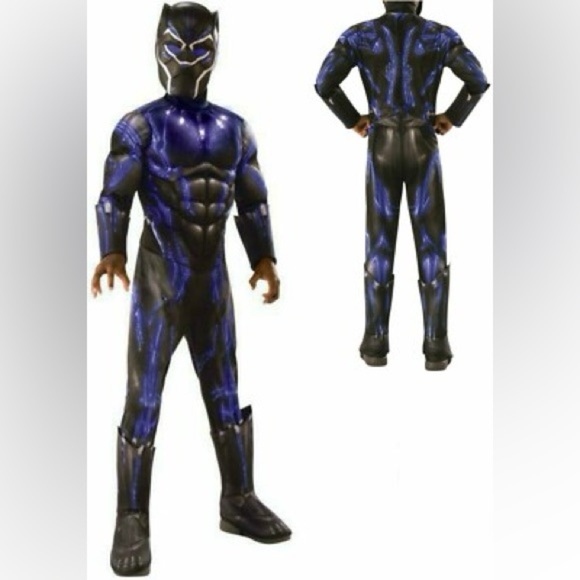 Marvel Black Panther Kids Costume - Black and Blue - Picture 12 of 12